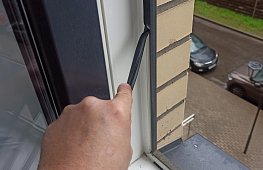Замена резины в окнах от застройщика tab